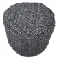 PUFF DAMASCEK OKRĄGŁY 50X50X40 cm (90% SKÓRA / 10% BAWEŁNA)